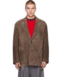 Ssstein - Goat Suede Blazer - Lyst