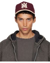 Amiri - Burgundy & Two Tone Canvas Cap - Lyst