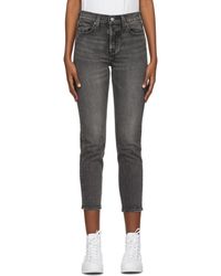 levi's grey wedgie straight jeans