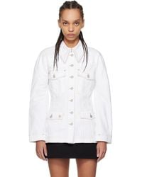 Givenchy - ホワイト O Shaped スリーブ デニムジャケット - Lyst