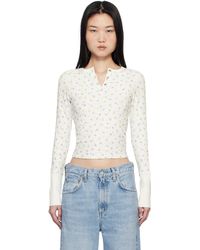 Frankie's Bikinis - ホワイト Nate 長袖 サーマルTシャツ - Lyst