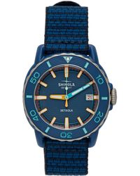 Shinola ブルー Sea Creatures 3hd 腕時計