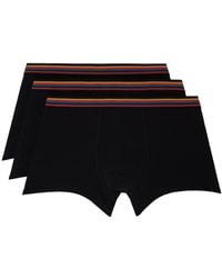 Paul Smith - Three-Pack Striped Waistband Boxer Briefs - Lyst