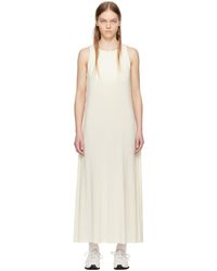 MM by Max Mara - Robe midi supremo blanc cassé - Lyst