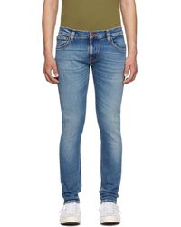 Nudie Jeans - Jean tight terry bleu - Lyst