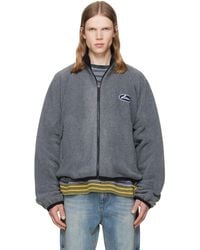 we11done - String Fleece Zip-Up Jacket - Lyst