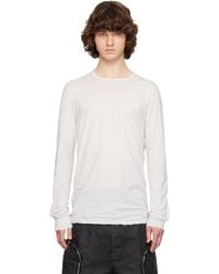 Rick Owens - Off- Temple Level Ls T-Shirt - Lyst
