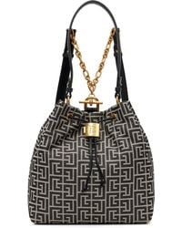 Balmain - Pulse Monogram Jacquard Backpack - Lyst
