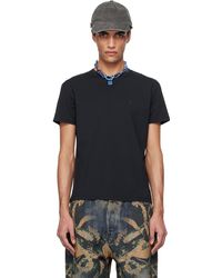 Acne Studios - ブラック レギュラーフィット Tシャツ - Lyst