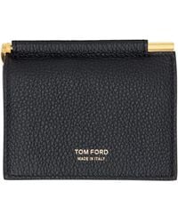 Tom Ford - Soft Grain Leather Folding Money Clip Card Holder - Lyst
