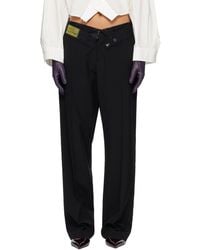 MM6 by Maison Margiela - Reverse Waistband Trousers - Lyst