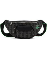 Leather crossbody bag Lacoste Black in Leather - 33993879