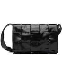 Bottega Veneta - Black Small Cassette Messenger Bag - Lyst
