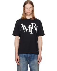 Amiri - Staggered Logo' T-Shirt - Lyst