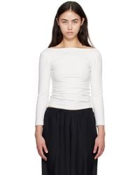 St. Agni - Soft Jersey Ballerina Long Sleeve T-Shirt - Lyst
