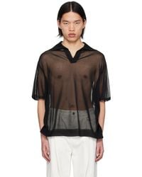 WOOYOUNGMI - オープンプラケット ニットポロシャツ - Lyst