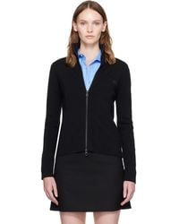 Courreges - Zipped Merino Wool Cardigan - Lyst