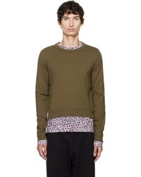 Dries Van Noten - Khaki & Layered Cotton T-Shirt - Lyst