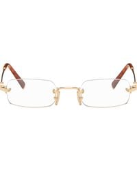 Miu Miu - Rimless Glasses - Lyst