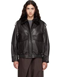 Loulou de Saison - Russo Leather Bomber Jacket - Lyst