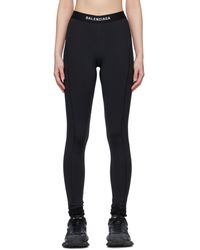 Balenciaga - Black Athletic leggings - Lyst