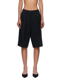 Frankie Shop - Bilbao Pleated Linen Bermuda Shorts - Lyst