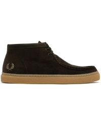 Fred Perry - Brown Dawson Mid Sneakers - Lyst