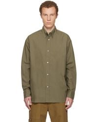 Studio Nicholson - Khaki Jude Cotton Shirt - Lyst