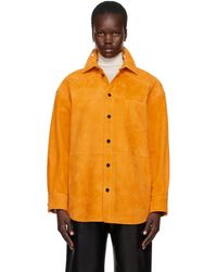 Bottega Veneta - Suede Leather Shirt - Lyst