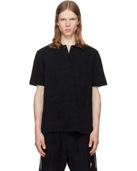 CASABLANCA - Applique Monogram Short Sleeve Polo - Lyst