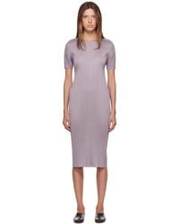 Pleats Please Issey Miyake - Monthly Colors August Midi Dress - Lyst