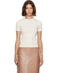 Courreges - Off- Signature Contrast T-Shirt - Lyst