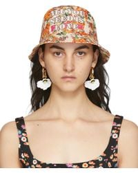 Rabanne - Ssense Exclusive Nacre Jersey Bob Bucket Hat - Lyst