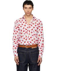 Moschino - Print Lightweight Cotton Poplin Shirt - Lyst