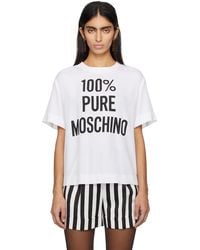 Moschino - White '100% Pure ' T-shirt - Lyst
