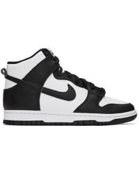Nike - Black & White Dunk Hi Retro Sneakers - Lyst