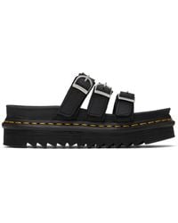 Dr. Martens - Blaire Leather Slide Sandals - Lyst