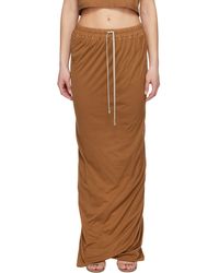Rick Owens - Hollywood Pull On Pillar Maxi Skirt - Lyst