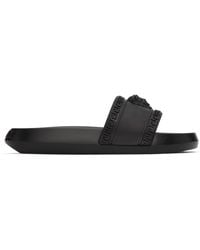 Versace - Shoes > flip flops & sliders > sliders - Lyst