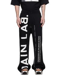 Balmain - Pantalon de survêtement noir - main lab - Lyst