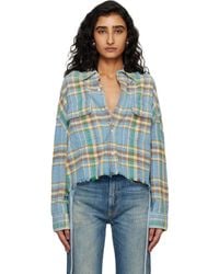 R13 - Cropped Work Shirt - Lyst
