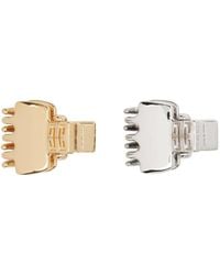 Givenchy - Gold & Silver 4g Small Hair Clip Set - Lyst