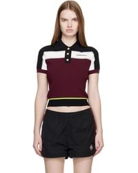 CASABLANCA - Striped Short-Sleeve Polo Shirt - Lyst