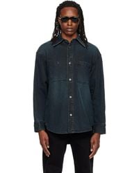 WOOYOUNGMI - Back Logo Denim Shirt - Lyst