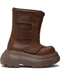 R13 - Chunky Racing Boots - Lyst