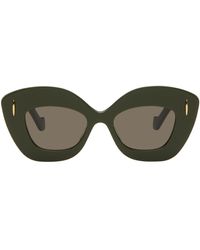 Loewe - Green Retro Screen Sunglasses - Lyst