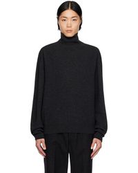 Lemaire - Gray Relaxed Turtleneck - Lyst