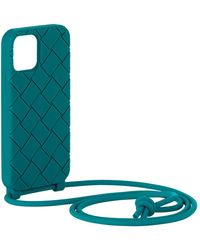 Bottega Veneta Rubber Intreccio Iphone 12/12 Pro Case - Green