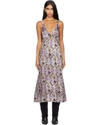 R13 - Grunge Slip Midi Dress - Lyst