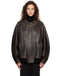 The Row - Kengia Leather Jacket - Lyst